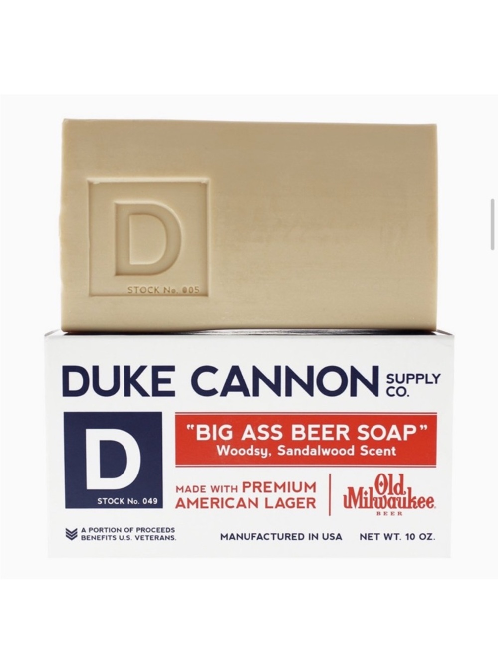 DUKE CANNON BIG BEER SOAP WOODSY Sandalwood Scent 10oz NIB
